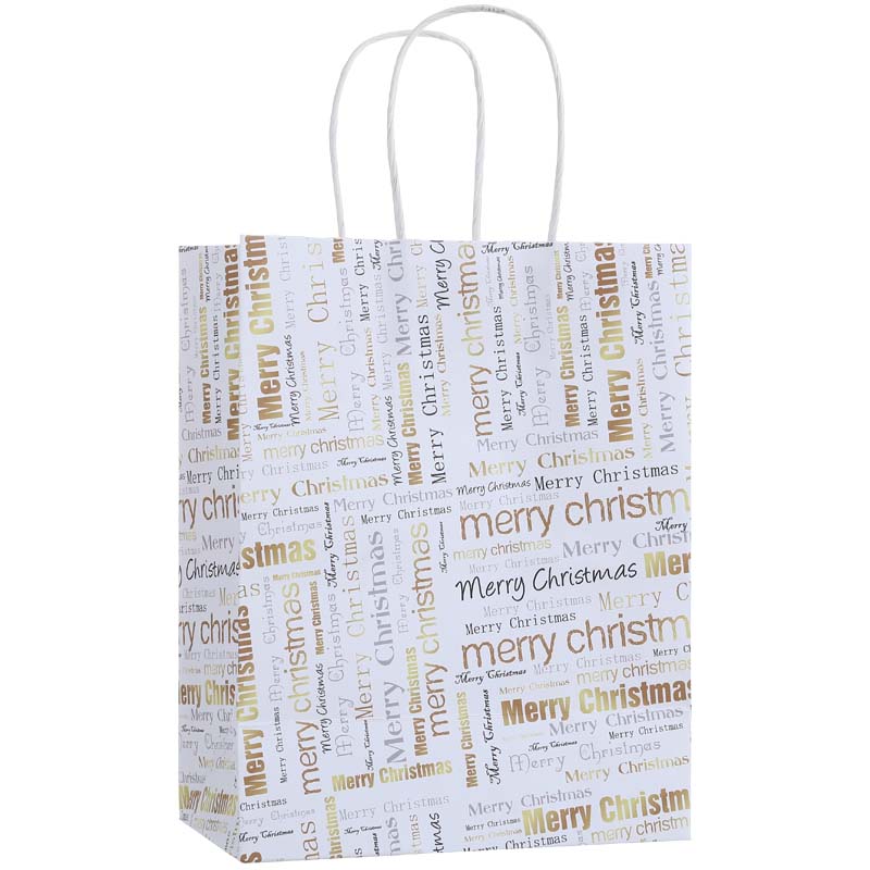 Little Christmas Tree Paper Handle Kraft Bag