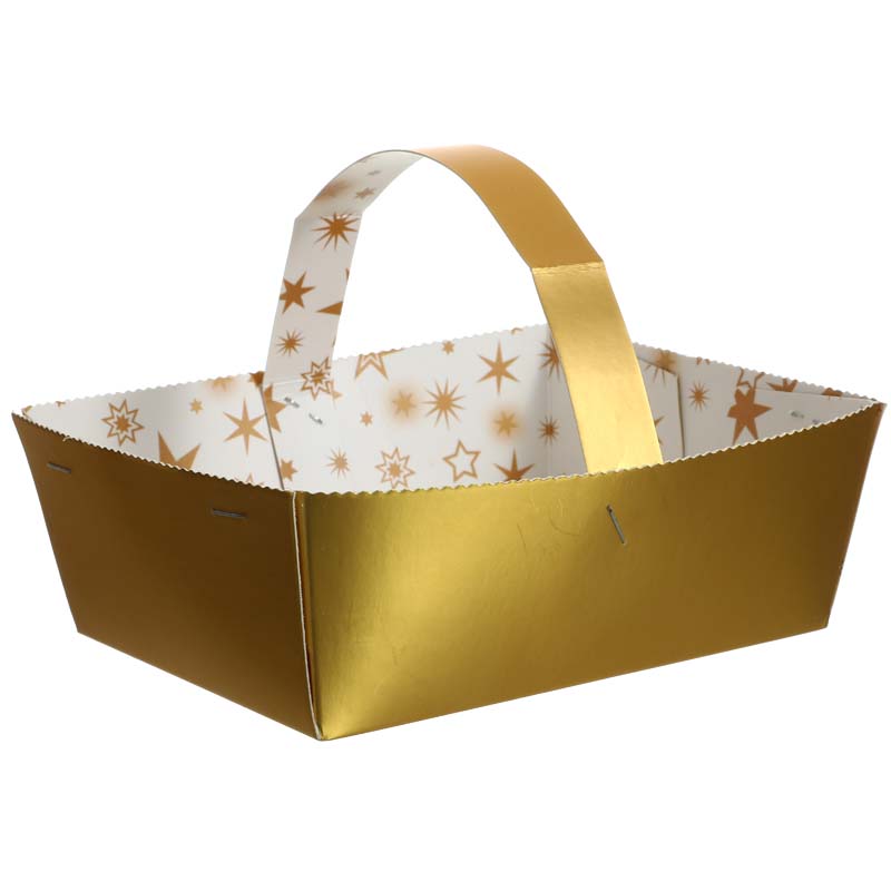 Golden Foil Christmas Gift Baskets