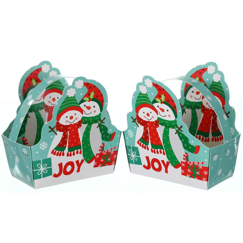 Christmas Snowman Shaped Paper Basket