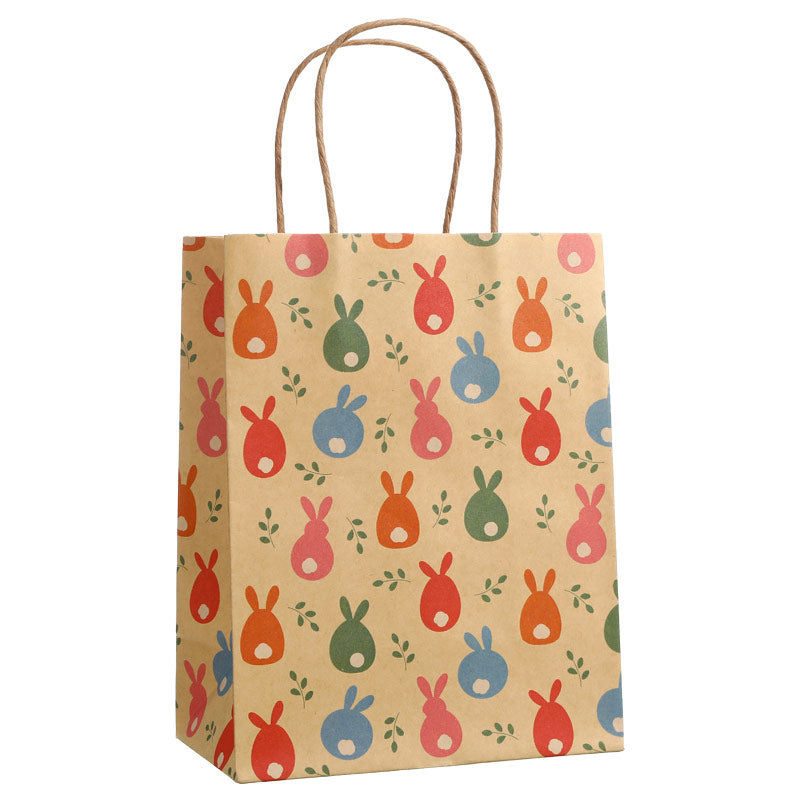 Kraft Paper Easter Pastel Bunny Gift Bag