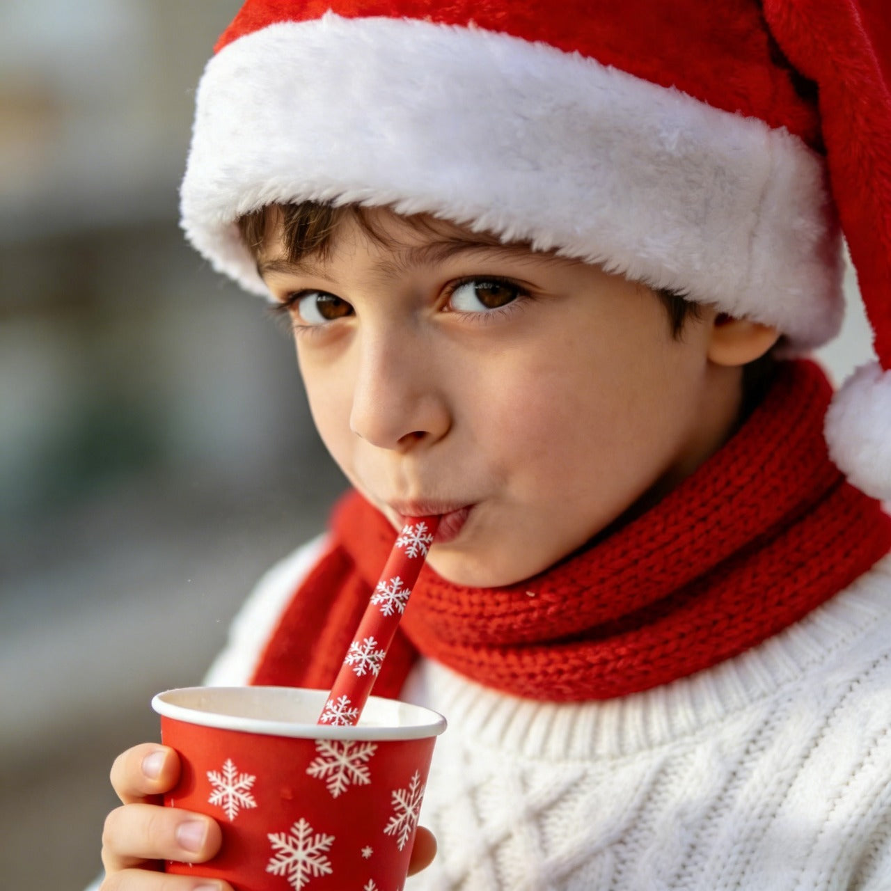 Christmas Paper Straws