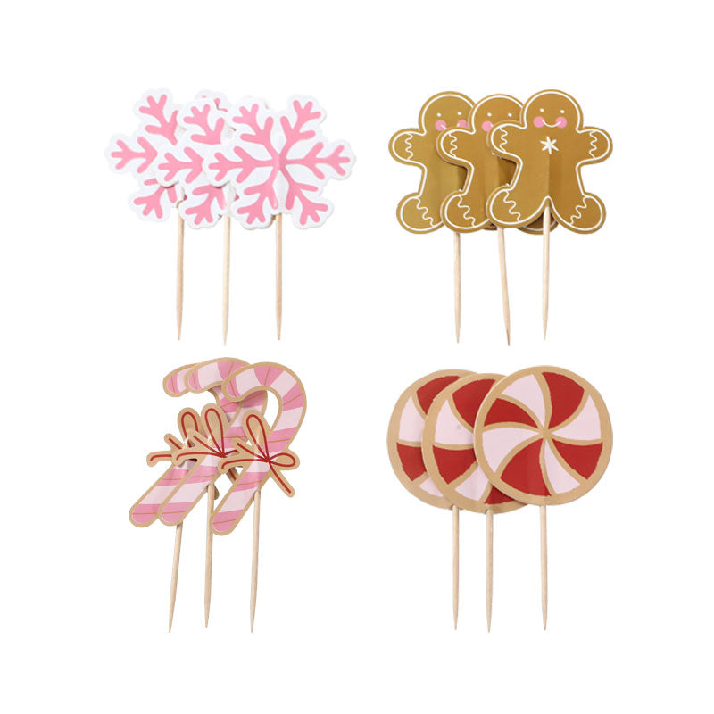 Christmas cupcake toppers