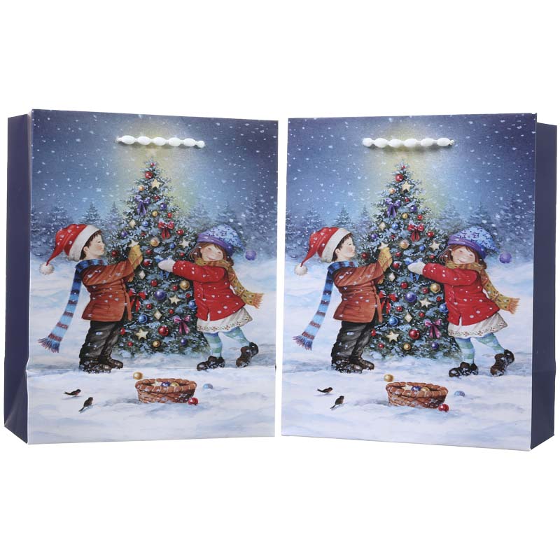 Christmas Kids & Tree Gift Bag