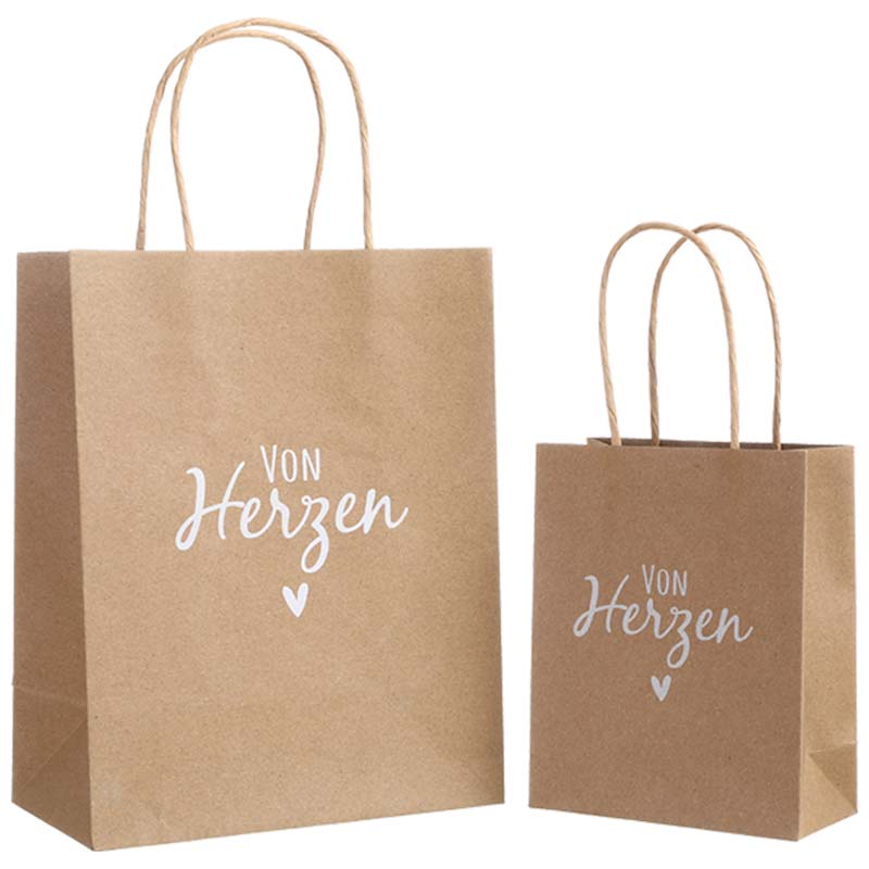 German Words Kraft Paper Bag