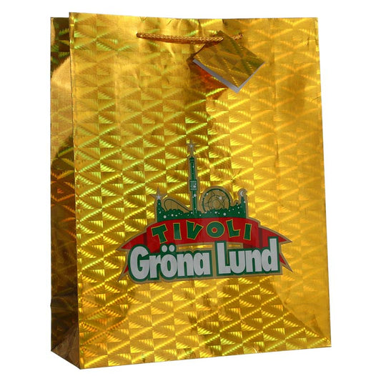 Holographic Gold Christmas Gift Bag