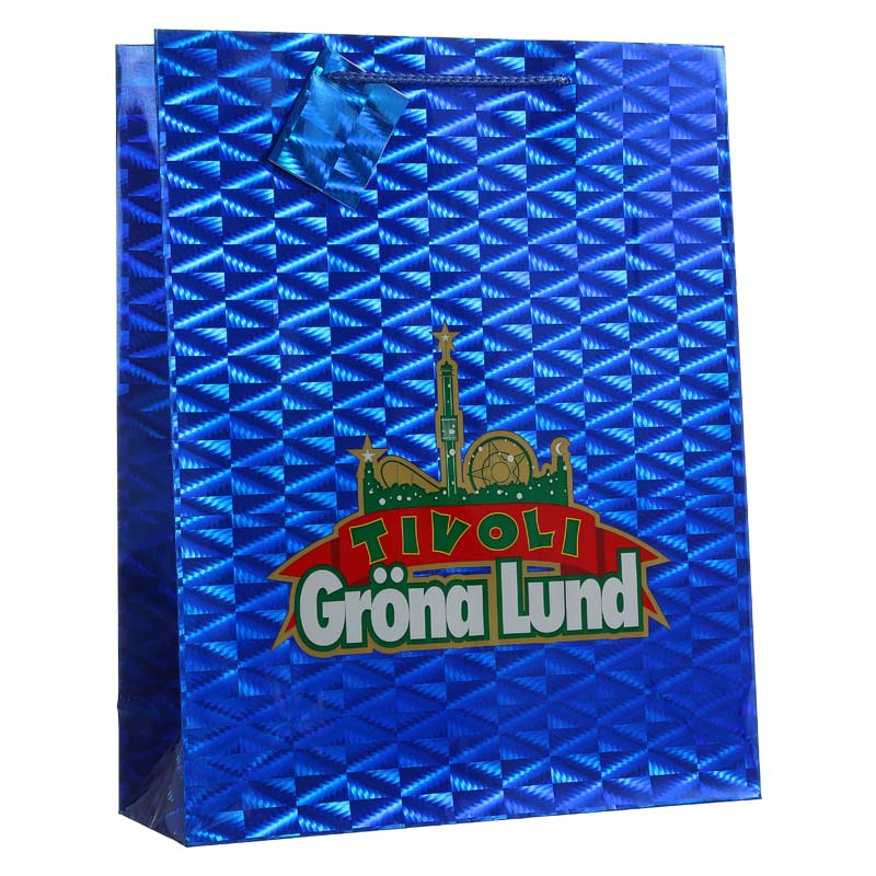 Laser Blue Christmas Gift Bag
