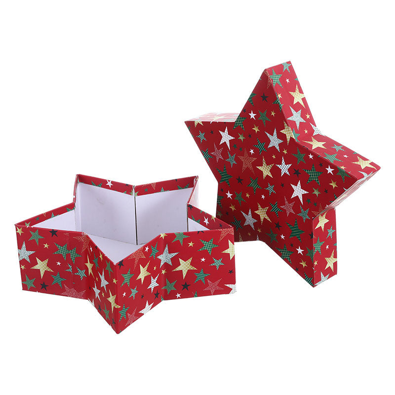 Star-shaped Gift Box with Colorful Star