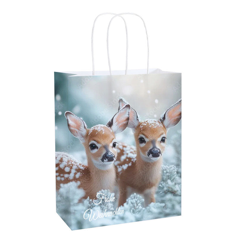 Frohe Weihnachten Deer Christmas Bag