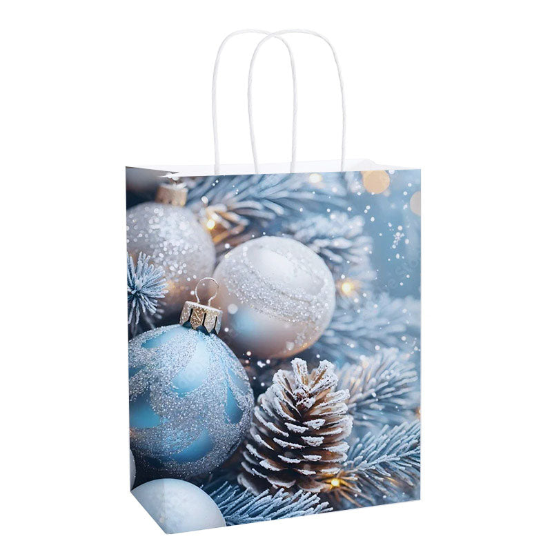 Noël Frost Christmas Paper Handle Bag
