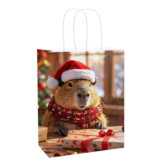 Santa Capy Christmas Gift Bag