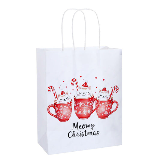 Red Mug Crew Christmas Kraft Paper Bag