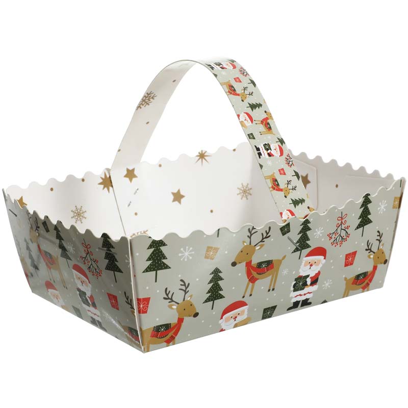 Reindeer Rendezvous Christmas Paper Basket