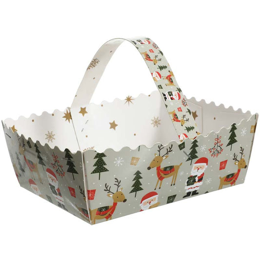 Reindeer Rendezvous Christmas Paper Basket