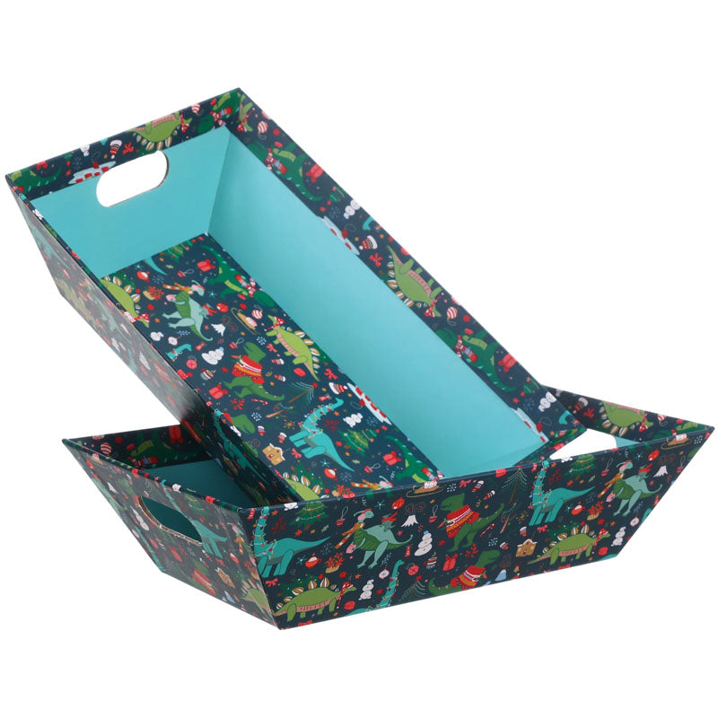 Christmas dinosaur Paper Box