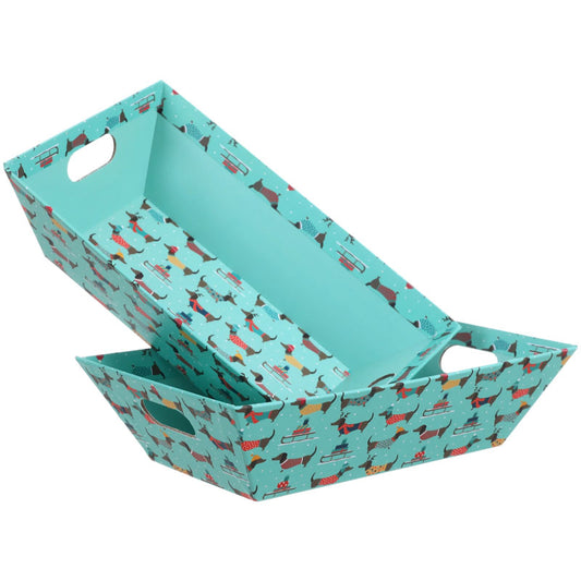Festive Sausage Dog Paper Box