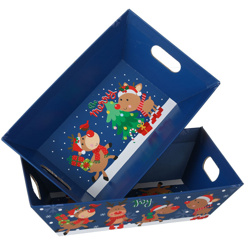 Jolly Reindeer Christmas Paper Box