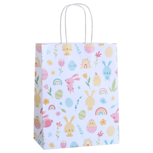 Spring Floral Bunny & Rainbow Easter Bag