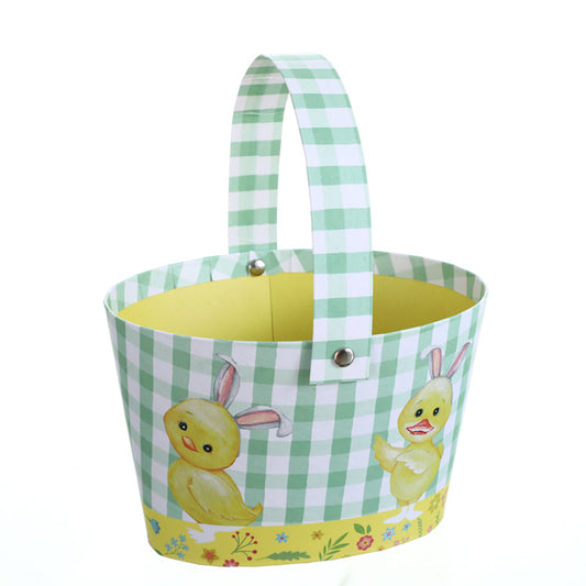 Oval Cute Easter Bunny Basket