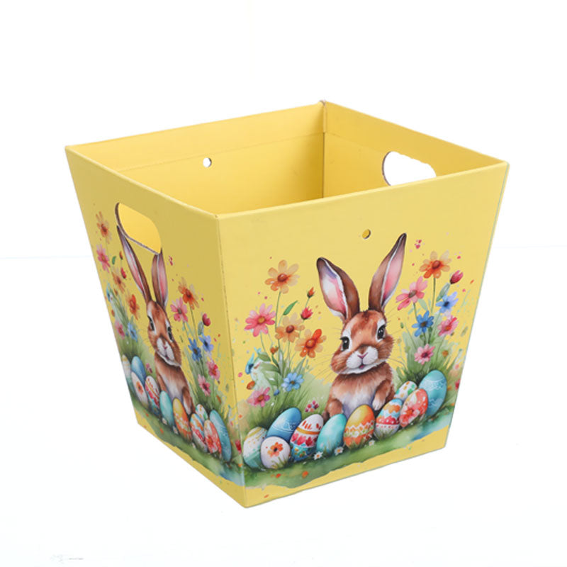 Watercolor Bunny Easter Basket