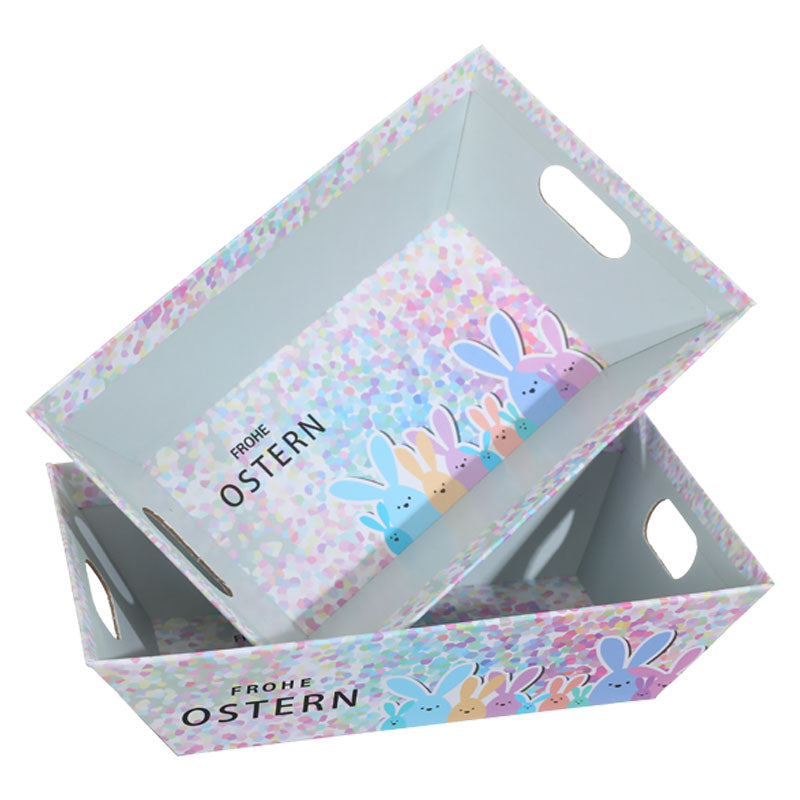 T-shaped Frohe Ostern Paper Box