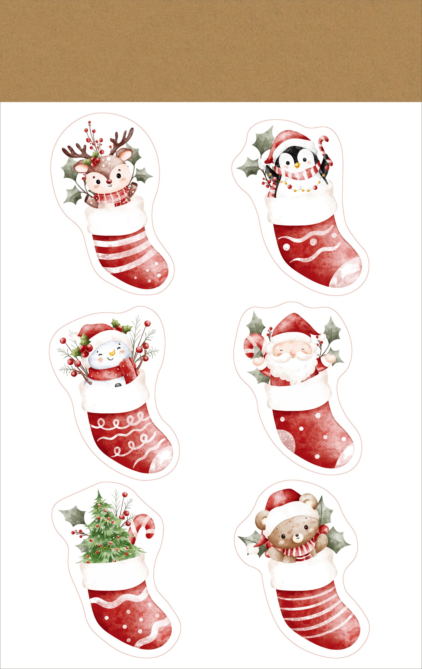 Christmas Static Cling Stickers